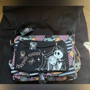 The Nightmare Before Christmas Jack & Sally Messenger Bag-NWT